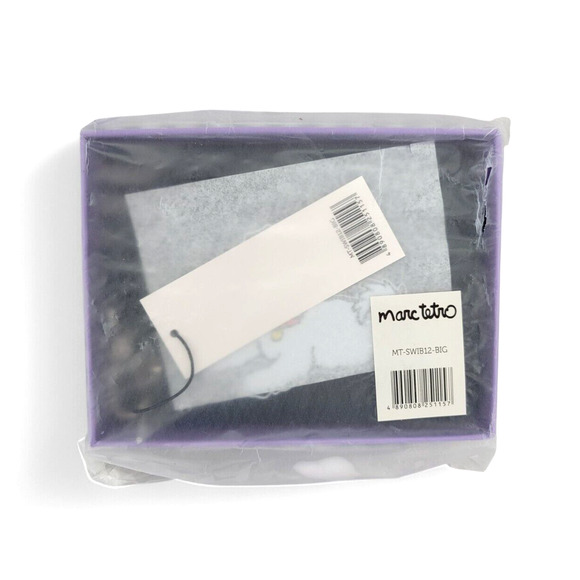 Marc Tetro Doodle Dog Wristlet Wallet Black Zippered Coin‎ Purse Card Wallet NEW - Picture 3 of 3